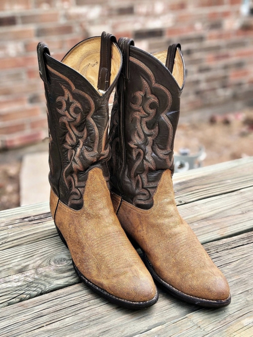 Tony Lama Elephant Leather Boots US 9.5 EE
